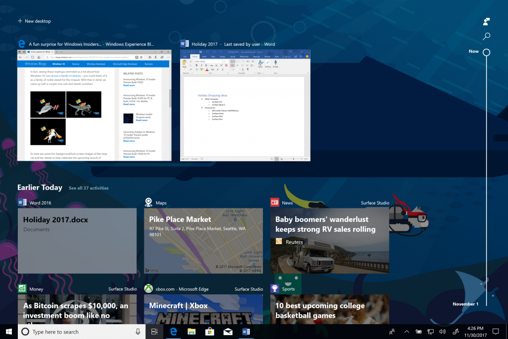 17063 Windows 10 Insider Preview